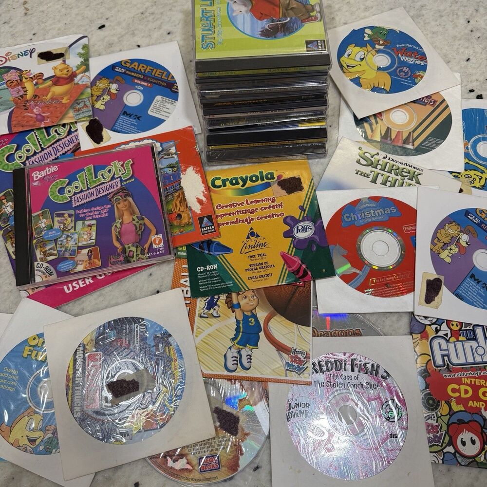 PC Computer Mixed Game Lot Of 26 Children’s Kids Educational Learning - Misc